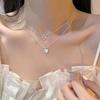 Collar de Piedra Ojo de Gato Estilo Influencer de Moda para Mujer, Diseño Nuevo con Acabado de Alta Gama, Cadena para Clavícula de Lujo Ligero de Nicho