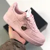 Tênis FAI Air Force One Cogumelo Pequeno Original Puro com Solado Grosso Masculino e Feminino Confortável Antiderrapante Sapatos Casuais Tendência da Moda para Casais