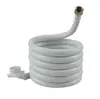 Tubo de entrada de agua de lavadora completamente automática, tubo de suministro de agua de PVC alargado, conexión de interfaz con tapa de cobre de 4 puntos.