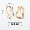 Hebilla Metálica para Bufanda de Forma Irregular en Stock para Venta al por Mayor, Hebilla para Cinturón de Mujer, Hebilla de Ajuste para Abrigos y Gabardinas, Accesorios para Ropa