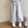 Pantalones de chándal de estilo coreano con estampado de gato de dibujos animados para niñas, nueva colección de otoño 2026, pantalones cortos de estilo universitario de moda, ropa infantil popular, disponibles para dropshipping