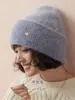 "Terciopelo de Conejo de Terciopelo Largo de Noruega" Gorro de Punto Cálido Engrosado de Industria Pesada Gorro de Lana de Invierno Unisex con Protección para las Orejas