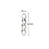 Círculo Plano Corrente de Quatro Seções Acessórios para Joias DIY Anel de Metal Joia Galvanizada Decoração Chaveiro Brinquedo Chaveiro