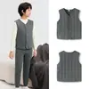 Colete Quente BalaoneBalabala Infantil 2025 Novo Estilo Inverno Meninos e Meninas Jaqueta de Algodão Uniforme Escolar Gadget Prático