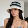 Chapéu de pescador feminino primavera e verão nova chegada feminina renda elegante chapéu de balde japonês simples chapéu protetor solar chapéu de bacia pequena showface