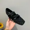 Sapatos Mary Jane Quadrados Retro de Bolinhas Coreanos 2026 Novo Estilo Salto Baixo Sapatos de Uma Cor Sapatilhas Outono Inicial Sapatos Femininos Franceses