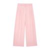 Traje de exportación para mujer, estilo europeo y americano, nuevo estilo: chaleco corto ajustado con cuello halter y espalda descubierta + pantalón plisado de cintura alta y pierna ancha