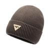 Nuevo sombrero de lana grueso con forro polar para hombre de otoño e invierno, sombrero de punto simple para mujer, sombrero de punto simple, cálido para invierno para hombre, venta al por mayor, combina con todo