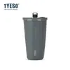 Tyeso Nueva Taishuo Taza de Café Taza Térmica con Popote en Forma de Diamante Taza de Agua para Niñas de Apariencia Elegante Gran Capacidad Taza para Coche