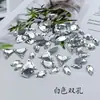 Atacado resina Diamante cor AB gota d'água furo duplo Diamante Cor Mágica Diamante acessórios de joias diy costurado à mão Diamante diamante plano