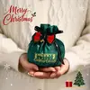 Saco de presente de Natal, saco criativo de pelúcia com embalagem de fruta da paz, saco de presente de Natal para crianças, saco de presente de doces para jardim de infância