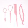 Acessórios de Cabelo para Crianças Artefato Almofada Fofa para Cabelos Cacheados Grampo de Cabelo Topo Craniano Disco para Tranças de Cabelo Estilo Preguiçoso Modelador de Cabelo Conjunto de Quatro Peças