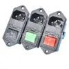 Toma de corriente CA AC-01A DB-14, tres en uno, doble seguro, para equipos médicos, color rojo con luz