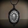 Estilo Gótico Vintage Castillo Murciélago Cuervo Cruz Sangre Gato Negro Iglesia Cementerio Vampiro Collar Vintage