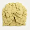 Nuevos Accesorios para el Cabello Europeos y Americanos Sombrero de Jacquard Super Suave Palomitas de Maíz para Niños Gorro con Lazo para Bebé Gorro Fetal Sombrero Indio para Bebé