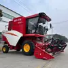 Cosechadora de Ruedas Lovol Gushen Gm100 200 Caballos de Fuerza Cosechadora de Arroz y Trigo Cabina con Aire Acondicionado de Buena Calidad