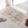 Felpudo de entrada, felpudo de entrada, felpudo de estilo étnico para el hogar, alfombra de TPR lavable con base plegable