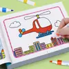 Livro de Colorir Caneta Colorida Infantil Transfronteiriço 2-3-6 Anos Bebê Livro de Colorir Graffiti Jardim de Infância Livro de Pintura de Iluminação