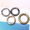 Accesorios para joyería DIY hebilla de resorte de aleación chapada colgante hebilla de llave anillo de apertura redonda para bolso hardware hebilla de ajuste venta al por mayor