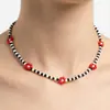Collar de cuentas de flores de celebridades de Internet de estilo étnico ins, nuevos productos transfronterizos, accesorios, diseño de nicho, cadena de clavícula con cuentas de arroz