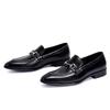 Zapatos casuales de cuero, zapatos casuales de negocios para hombre, mocasines de punta puntiaguda de cuero genuino para hombre, zapatos de hombre hechos a mano de exportación británica transfronteriza.