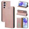 Funda Adecuada para Teléfono Samsung Galaxy A17, Estampado de Lichi Protección Antirrobo contra Deslizamiento, Funda tipo Libro de Cuero A08, Succión Magnética Protectora A18