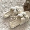 Estilo 'old money' de temperamento gentil~Slippers fofos INS Lu Si para mulheres, calçado de exterior 2026 Outono/Inverno, chinelos de algodão preguiçosos de alta qualidade