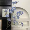 Flor artificial, haste única de orquídea roxa, para decoração de cena de casamento, arranjo de chão, arranjo floral, adereços florais decorativos, flores artificiais