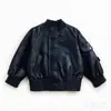 Chaqueta de Béisbol para Niños Zhi Li Chaqueta de Cuero Comercio Exterior Amazon eBay AliExpress Estilo Coreano Corte Ajustado Chaqueta de Cuero para Motocicleta Chaqueta Fabricante