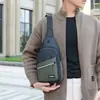Bolsa de Peito Masculina para Negócios, Bolsa de Ombro Simples e Fashion, Bolsa Transversal Masculina, Bolsa de Peito para Ciclismo e Montanhismo, Bolsa de Ombro Transfronteiriça