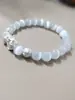 Pulseira descendente de dragão casal luz de luxo nicho 2024 nova pulseira de ágata preta