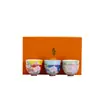 Taza de Té de Esmalte Cerámica Juego de Té Flor de Palacio Kung Fu Juego de Té Taza de Té de Maestro Juego de Taza Individual Caja de Regalo