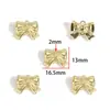 Accesorios de Joyería de Aleación DIY Colgante de Lazo Chapado en Oro Kc Accesorios para Collares Pulseras Pendientes W596