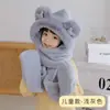 Gorro de Peluche, Bufanda, Guantes, Gorro con Forro de Felpa, Conjunto de Tres Piezas Engrosado, Orejas de Mickey, Calentador de Cuello, Todo en Uno, Lindo