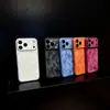 Aplicable a iPhone 18promax Funda de Teléfono Textura de Cuero Gasa Se Convierte Instantáneamente en iPhone17 Cubierta Mate Anticaídas Otoño/Invierno 16