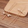 Horquilla pequeña de aleación con forma de libélula, joyería antigua, horquilla para el pelo, ropa china, versátil, horquilla en forma de U, accesorios clásicos para el cabello, tocado, material de paso