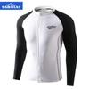 Roupa de Banho Estilo Novo Transfronteiriça Secagem Rápida Color Block Zíper Roupa de Surf Proteção Solar UPF50+ Tamanho Grande Manga Longa Peça Dupla Venda por Atacado
