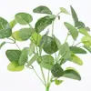 Plantas Verdes de Simulación Textura de Red Hojas Fondo Verde Interior Pared Decoración Balcón Ramilletes de Flores Artificiales Plantas de Pasto Persa Hojas Paisajismo