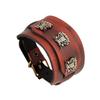Fábrica punk direto estilo punk retrô europeu e americano pulseira de couro de vaca fornecimento estável joias Yiwu pulseira de couro genuíno