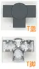 Accesorios para Estación de Trabajo 168 Pantalla de Oficina Soporte para Tarjetas Conexión Fija de Mesa Pata de Mesa Aleación de Aluminio Tubo Redondo Cilindro