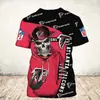 Camiseta Masculina 2023 Estação Independente Europeia e Americana Amazon Time de Rugby NFL Moda Masculina Esportiva Camiseta de Manga Curta