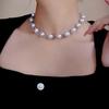 Moderna Cadena de Clavícula Elegante de Perlas Pequeñas y Fragantes para Mujer Dulce, Exquisita y Sencilla Nueva de Moda Cadena de Celebridad de Internet