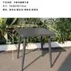 Mesa de Ocio de Acero al Carbono y Hierro Forjado para Té de Burbujas, Café, Snacks, Tienda de Conveniencia Uso en Exteriores, Mesa Redonda, Mesa Rectangular, Jardín Exterior
