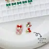 Série de Natal Acessórios Transfronteiriços para Nail Art Sino Urso Papai Noel Árvore de Natal Fofa Pingente de Laço Estrela
