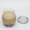 Latas, botellas de bebidas, botellas de té de leche de moda, latas esféricas de plástico de grado alimenticio para café desechables, botellas de jugo