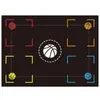Tapete de Entrenamiento de Pasos de Baloncesto Transfronterizo Interior Control de Balón Auxiliar Tapete Aislante de Sonido Deporte Fitness Diatomeas Antideslizante