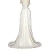 Vestido de Novia Ligero sin Tirantes de un Hombro 2026 Nuevo Otoño Comercio Exterior Amazon Estilo Coreano Novia Blanco Vestido de Banquete de Noche