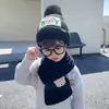 Chapéu de Lã Tricotado Urso de Inverno, Chapéu Quente e Fofo com Proteção para Orelhas à Prova de Frio, Chapéu de Tricô Acolchoado Estilo Coreano para Homens, Mulheres e Crianças