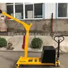 Elevador Hidráulico Móvil para Almacenamiento, Grúa de Empuje Manual, Grúa Monobrazo Equilibrada, Telescópica Hidráulica Plegable