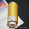 Hilo de cera tono dorado 0.3 e hilo de cera de cielo estrellado de 3 hebras en amarillo dorado cálido, hilo para tejer hecho a mano, un rollo es de aproximadamente 140 m